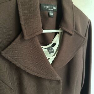 Perceptions New York Brown 3-Piece Skirt Set